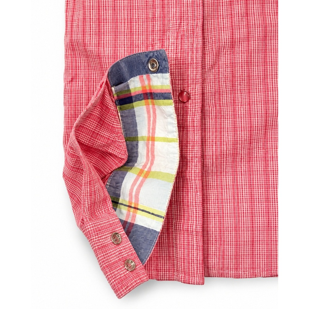Rockies Western Shirt Women XXL Pink Good Gingham Snap Front Plaid RT31341031 - Picture 7 of 14